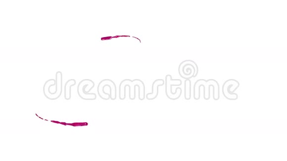 粉红色的液体正在形成一个圆圈视频的预览图