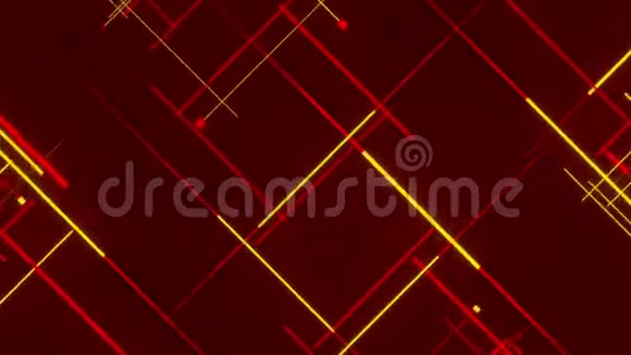 红色的抽象背景红色和金色的线条视频的预览图
