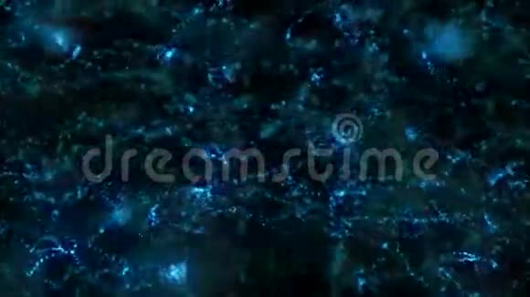 内部蓝色粒子无缝背景视频的预览图
