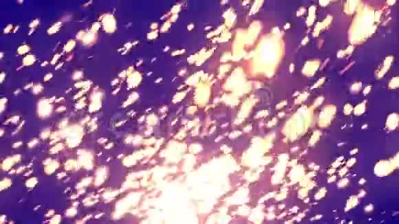 发光火花粒子紫色视频的预览图
