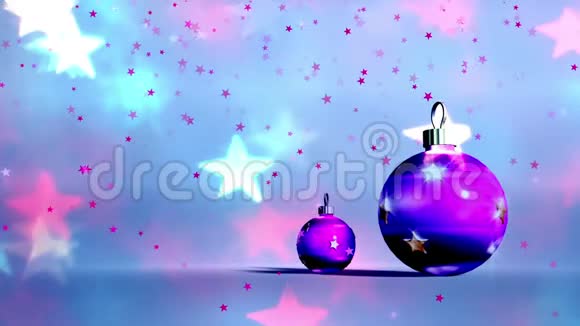 圣诞节背景雪花飘落圣诞节背景新年快乐视频的预览图