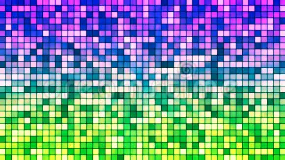 广播闪烁高科技立方体多颜色抽象可循环4K视频的预览图