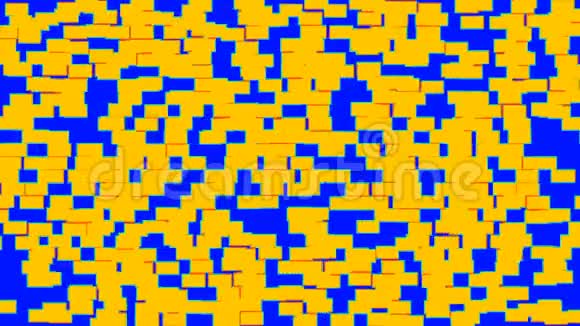 抽象动画蓝黄背景视频的预览图