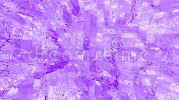 紫罗兰抽象低聚波面作为背景紫罗兰抽象几何振动环境或脉动视频的预览图