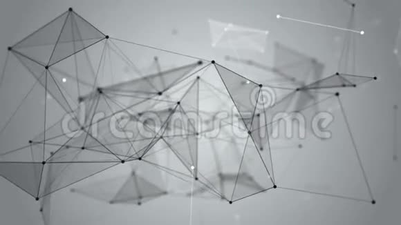 幻想黑白丛的背景抽象技术未来主义网络视频的预览图