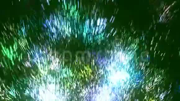 抽象的绿色辉光粒子视频的预览图