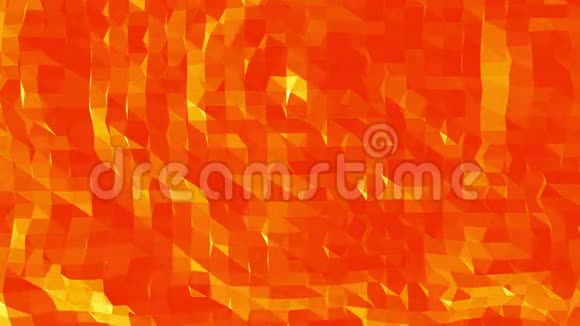 多边形镶嵌背景与顶点尖峰卡通现代三维设计摘要转化橙色低聚视频的预览图