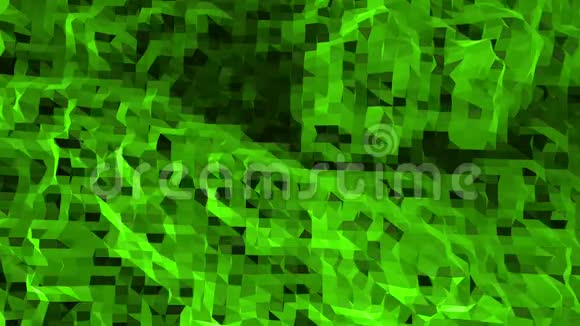 绿色低聚背景振动抽象低聚表面作为景观或3D漫画时尚低聚设计视频的预览图