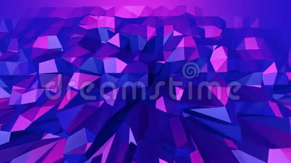 紫罗兰抽象低聚波面作为环境紫罗兰抽象几何振动环境或脉动视频的预览图