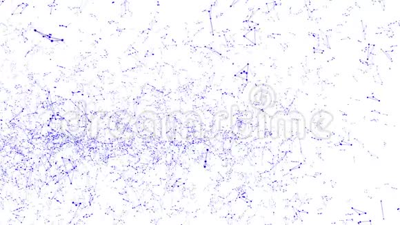 抽象简单的紫罗兰挥舞三维网格或网格作为背景紫罗兰几何振动环境或脉动数学视频的预览图