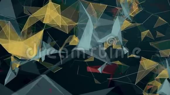 抽象三角形和线条视频的预览图