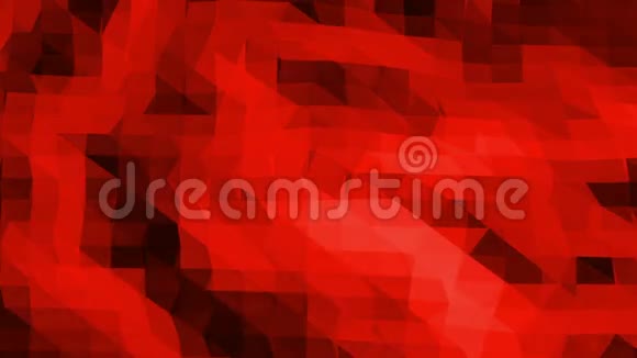 抽象红色低聚表面作为最小背景在时尚低聚设计具有顶点的多边形镶嵌背景视频的预览图