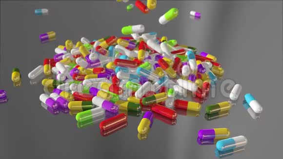 3D渲染五彩医疗丸视频的预览图