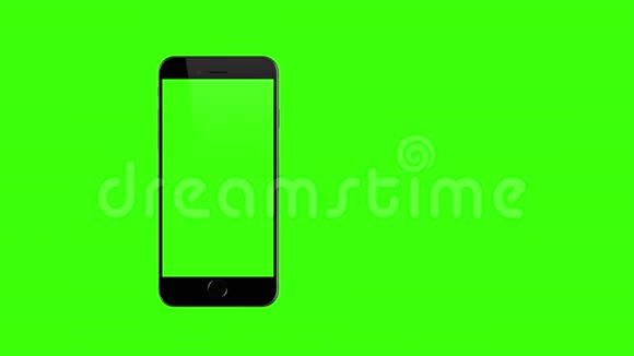智能手机打开绿色背景视频的预览图