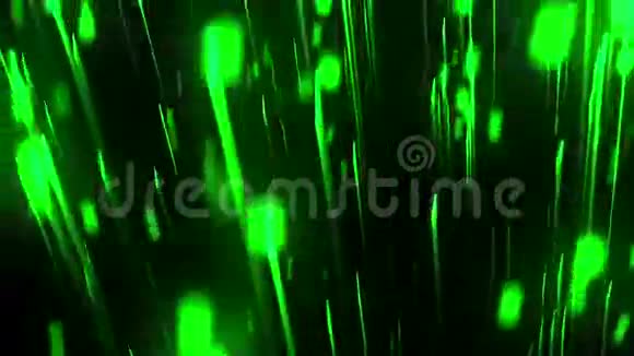 发光粒子和条纹绿色视频的预览图