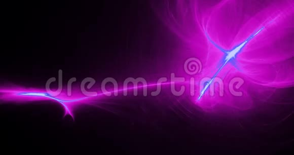 紫色和蓝色线条曲线颗粒的抽象设计视频的预览图