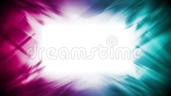 抽象明亮的青色和紫色发光视频动画视频的预览图