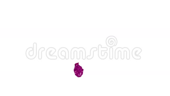 粉红色液体的大飞溅视频的预览图
