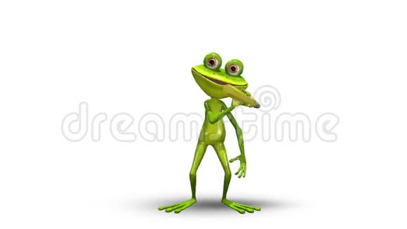 青蛙和绿色背景视频的预览图