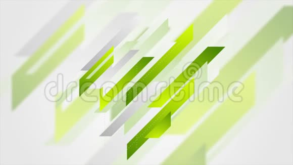 抽象几何绿色科技视频动画视频的预览图