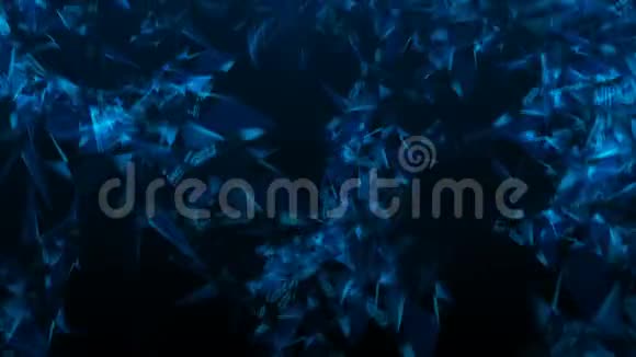 抽象蓝钻背景视频的预览图
