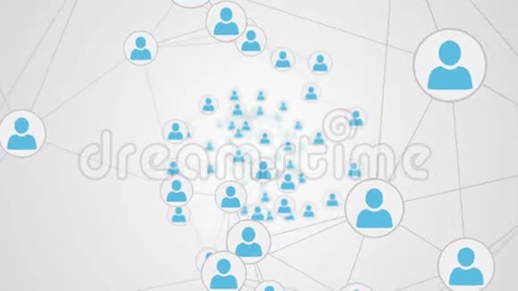 白色屏幕上的在线社区视频的预览图