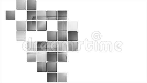 灰色技术几何方块抽象视频动画视频的预览图
