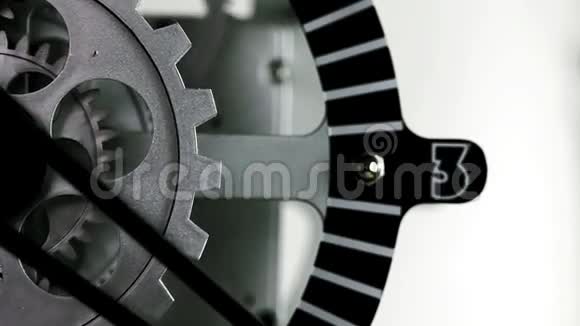 生锈的复古机械时钟齿轮视频的预览图