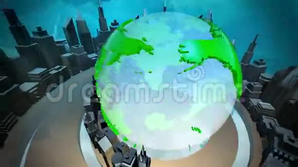 播放地球仪动画视频的预览图