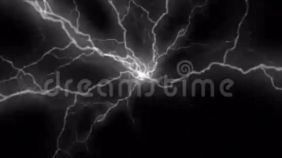 抽象雷暴闪电背景自然电能视频的预览图