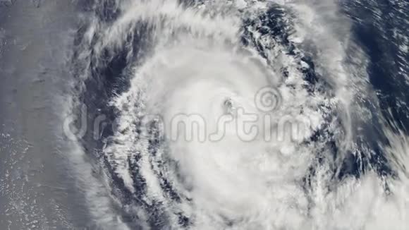 飓风风暴地球上空卫星观景视频的预览图