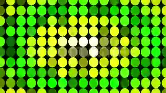 抽象绿色闪烁圆圈视频的预览图
