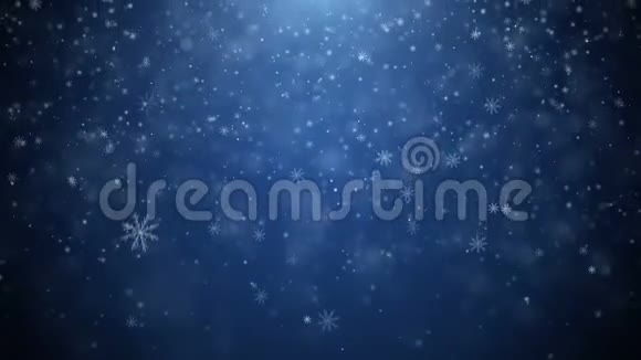 飘落的雪花圣诞的雪视频的预览图