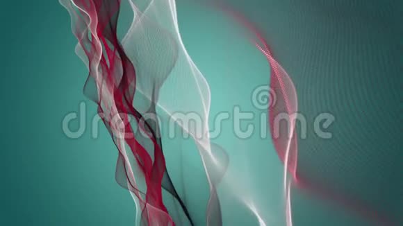 波浪物体慢运动的奇妙动画4096x2304环4K视频的预览图