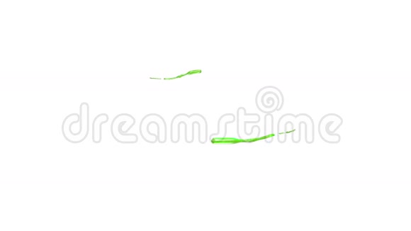 绿色液体正在形成一个圆圈果汁视频的预览图