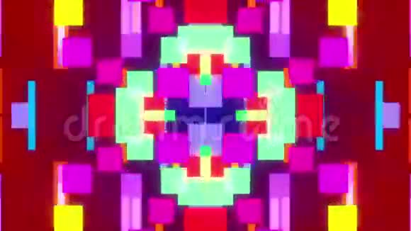 红色抽象背景循环视频的预览图