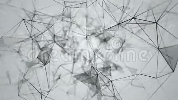 技术抽象动画背景黑白丛循环动画视频的预览图