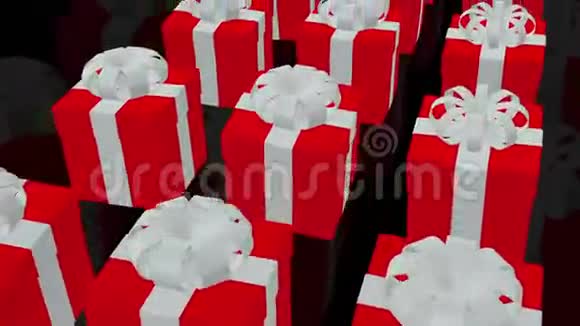 黑色的红色礼品盒视频的预览图