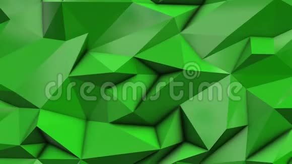 绿色抽象低聚三角形背景视频的预览图
