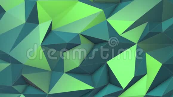 绿色抽象低聚三角形背景视频的预览图