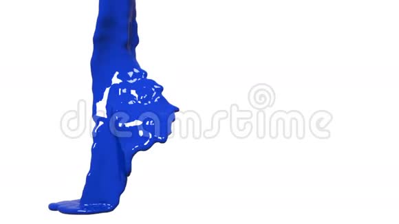 蓝色液体装满一个容器视频的预览图