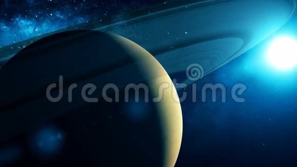 现实的土星从太空视频的预览图