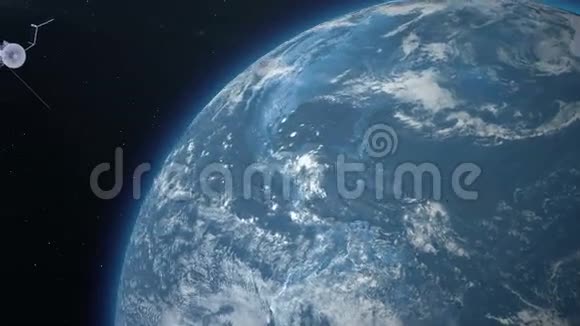 卫星环绕地球大气层视频的预览图