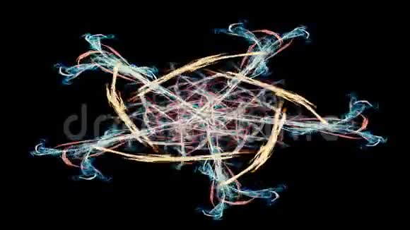 抽象运动背景能量波和闪电无缝回路能视频的预览图