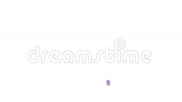 在慢动作中紫色溅出的特写镜头彩色水视频的预览图