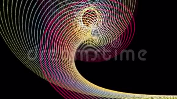 粒子条纹物体慢运动的奇妙动画4096x2304环4K视频的预览图