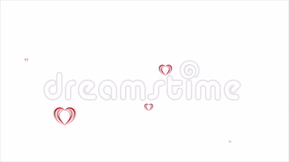 抽象红心视频动画视频的预览图
