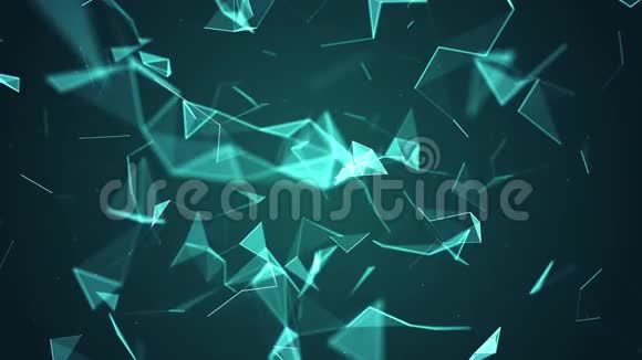 抽象蓝色几何背景视频的预览图