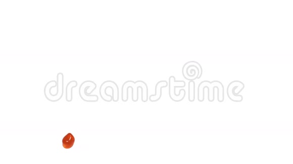 橙色流体流动慢动作果汁视频的预览图