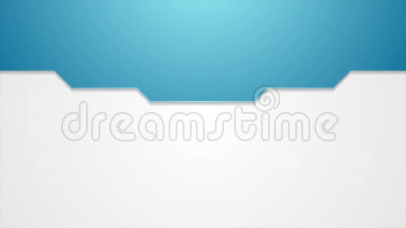 蓝色抽象科技公司横幅视频动画视频的预览图
